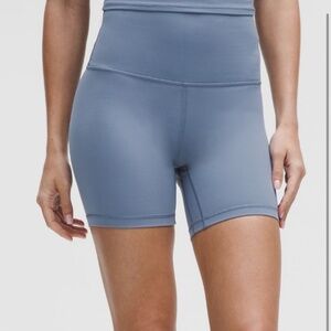 Lululemon high rise Align short 6” - Washed denim blue